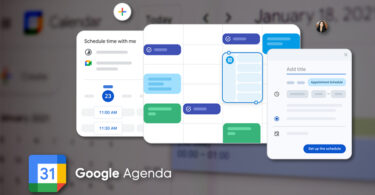 Agendamento de reuniões no Google Agenda.