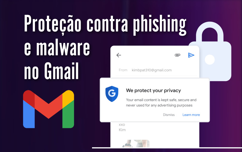 Proteção contra phishing e malware no gmail